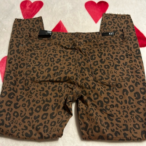NWT Kut From the Kloth Donna Leopard Print High Waist Skinny Ankle jeans - Picture 7 of 14
